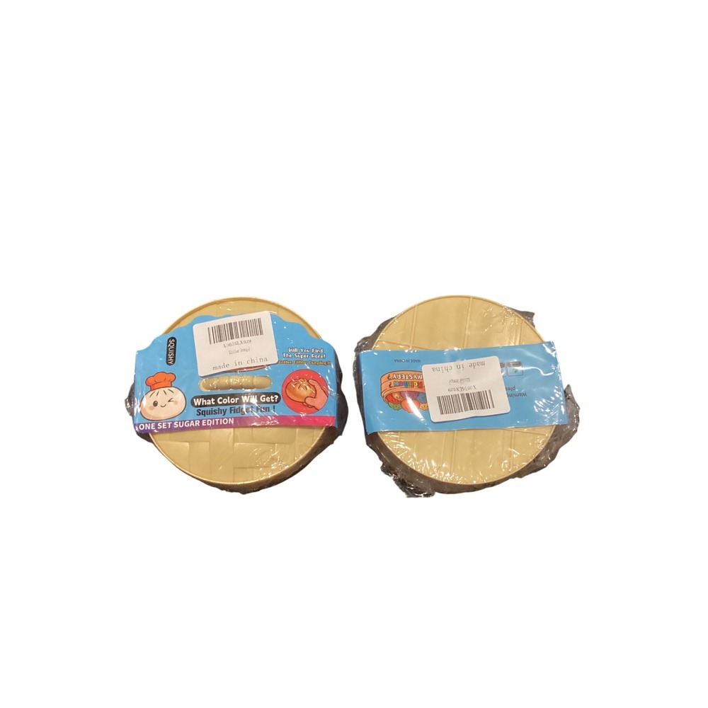 2 Pack Sugar Edition Squishy Fidget Bun Mystery Steamer Basket Sensory Toy New